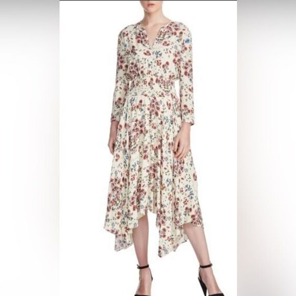 Maje Long Sleeve Dress Floral print, M - Picture 1 of 12
